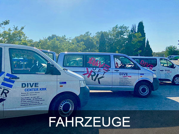 Shuttle-Vans für diverse Transfers | DIVE LOFT KRK